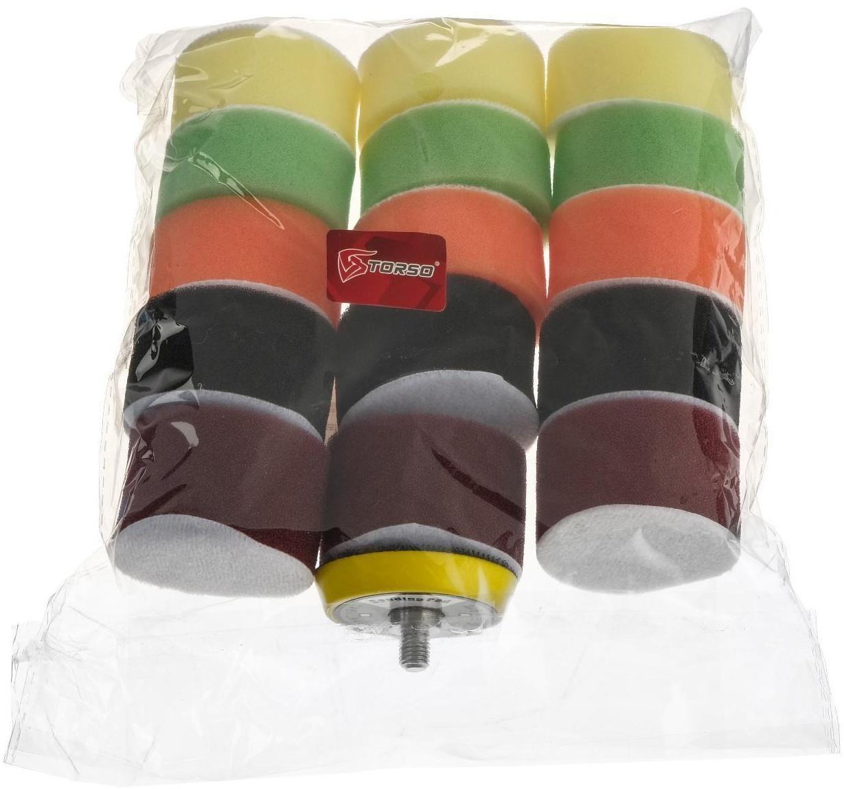Круг для полировки TORSO, 50 мм, набор 16 предметов
