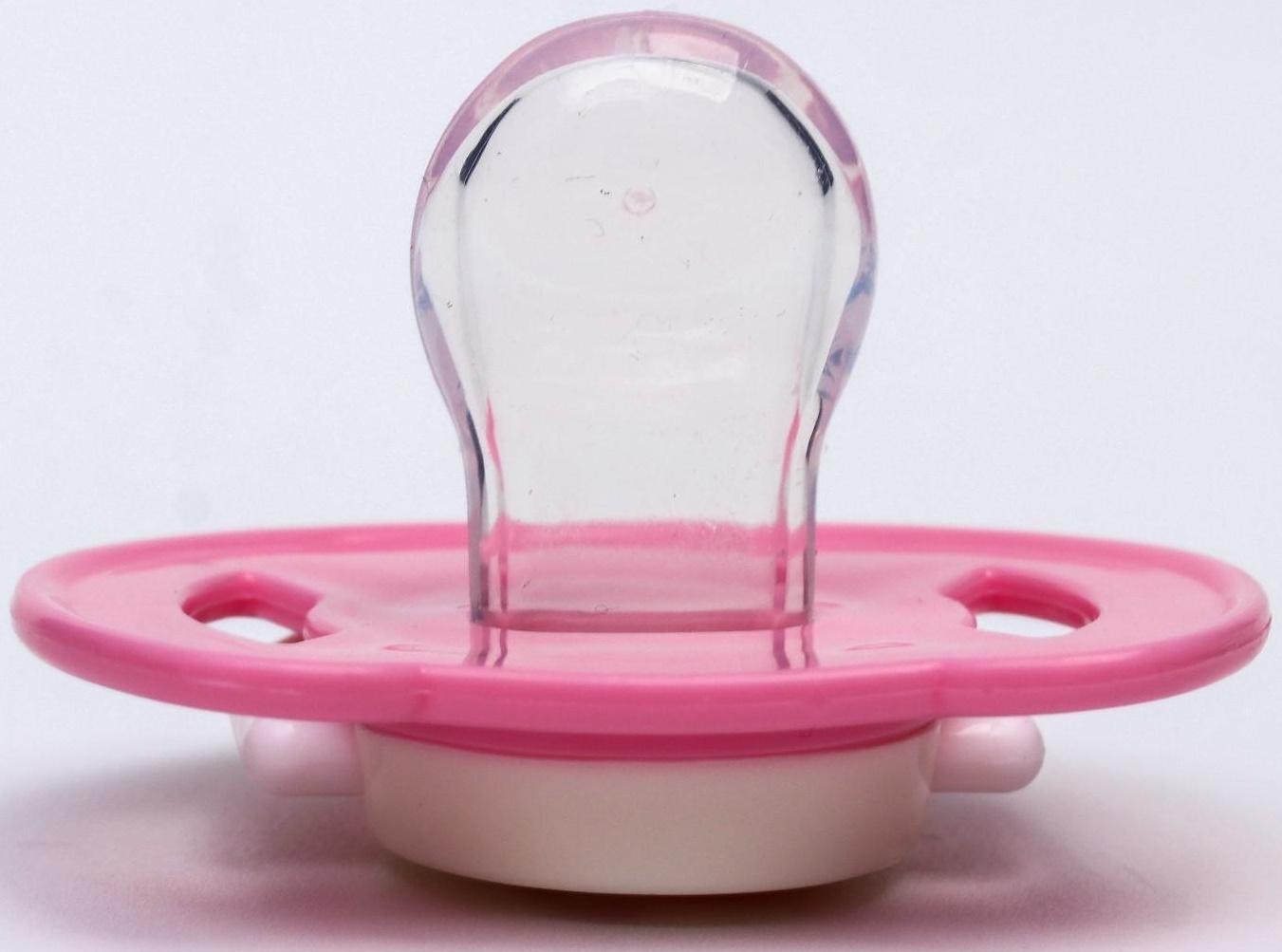 Соска-пустышка ортодонтическая, силикон, от 6 мес., с колпачком, «Ракушка», цвет розовый