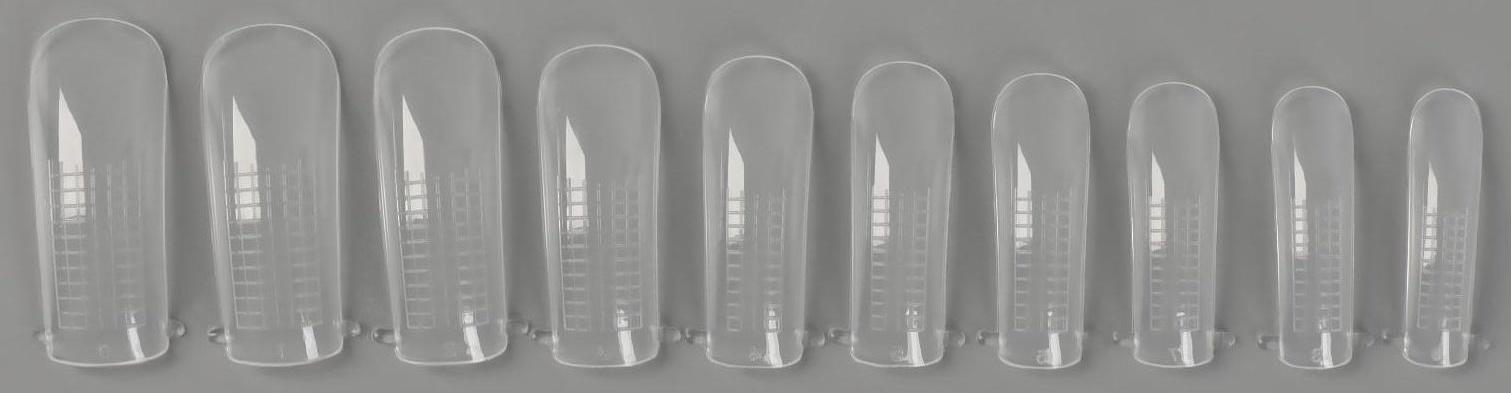 Верхние формы для наращивания в контейнере, 100 шт