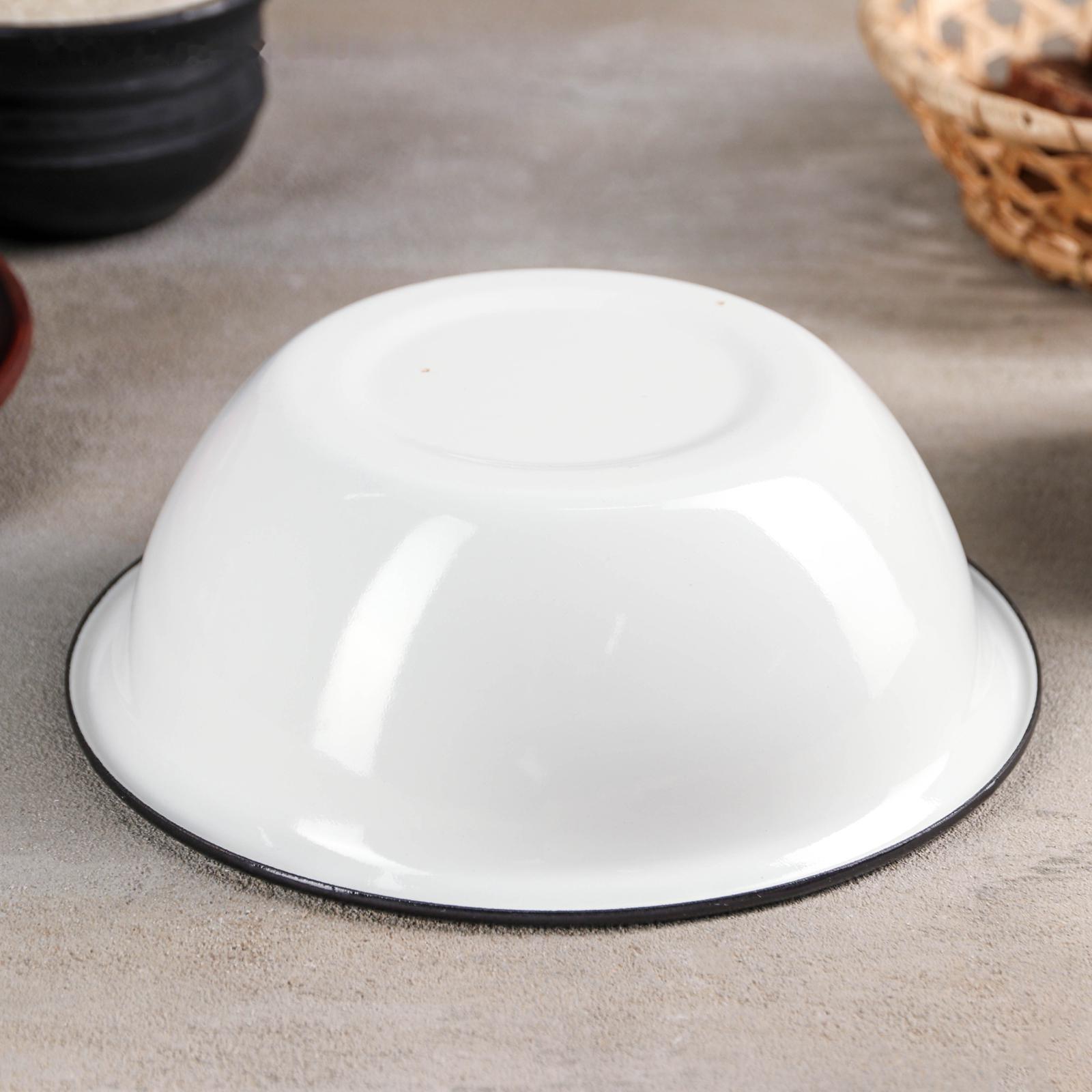 Миска, 800 мл, без деколи, индукция, цвет белый