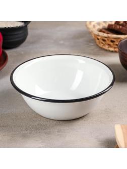 Миска, 800 мл, без деколи, индукция, цвет белый