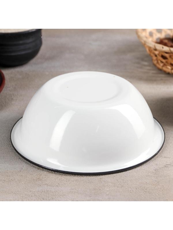 Миска, 800 мл, без деколи, индукция, цвет белый