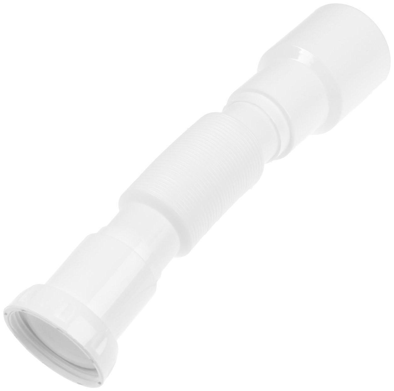 Труба гофрированная Unicorn, 45 х 40/50 мм, с гайкой, плоская прокладка, 40 см