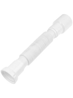 Труба гофрированная Unicorn, 85 х 40/50 мм, с гайкой, плоская прокладка, 80 см