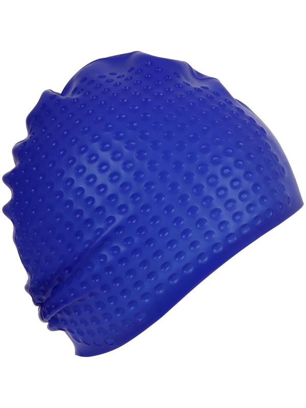 Шапочка для плавания массажная ONLYTOP Swim, для длинных волос, силиконовая, обхват 54-60 см, цвета микс