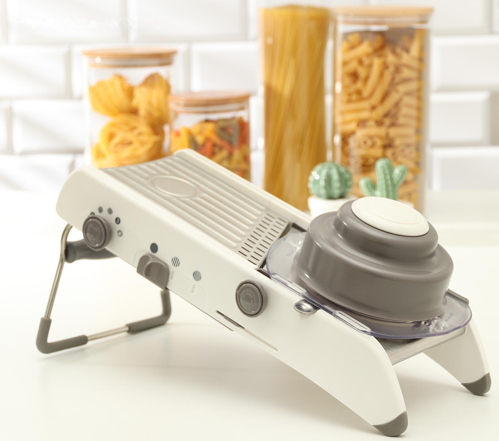 Овощерезка Magistro Stormy, с контролируемым углом нарезания, нержавеющая сталь, 35×15×14 см, цвет белый