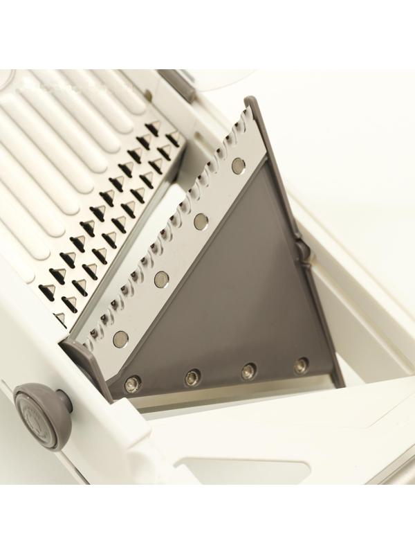 Овощерезка Magistro Stormy, с контролируемым углом нарезания, нержавеющая сталь, 35×15×14 см, цвет белый