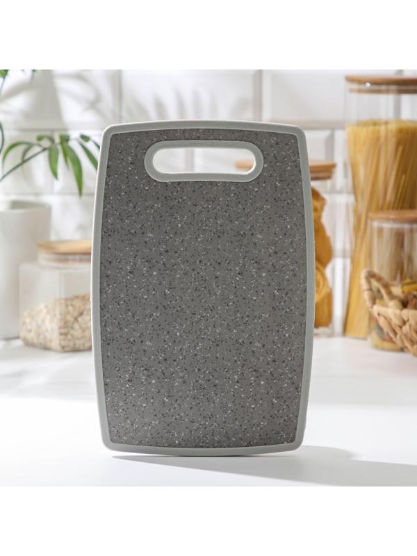 Доска разделочная пластиковая прямоугольная Доляна «Гранит», 30×20 см