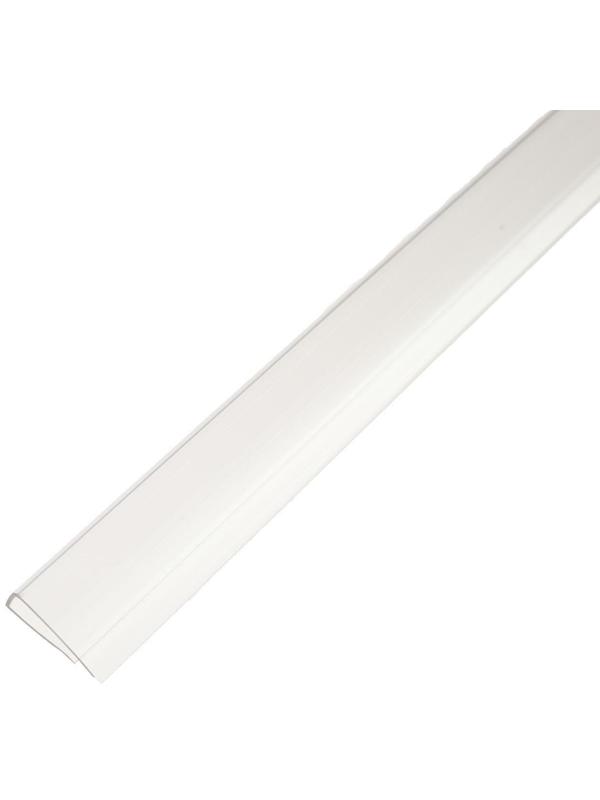 Профиль торцевой для поликарбоната, UP 2,1 м × 4 мм, прозрачный, Novattro