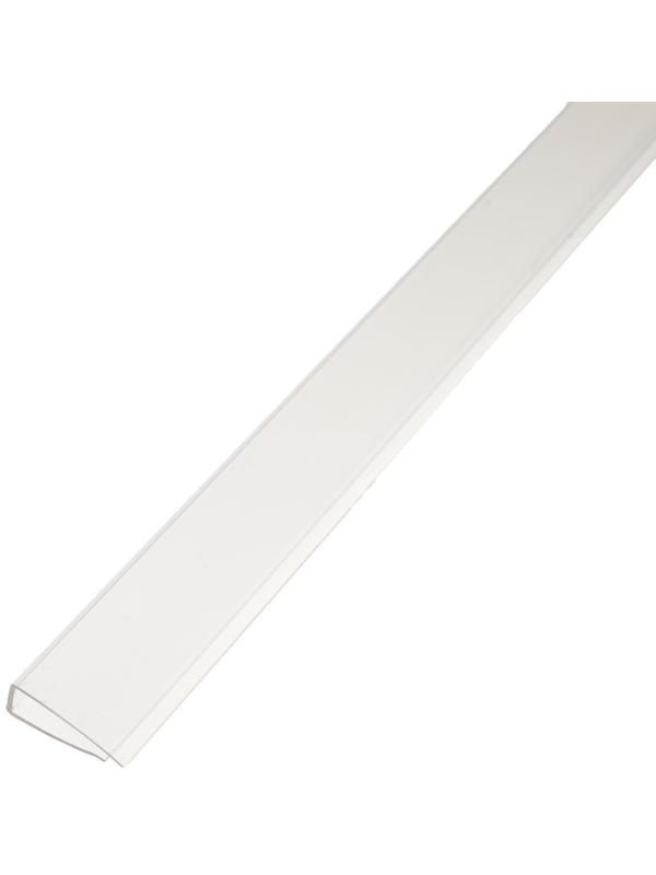 Профиль торцевой для поликарбоната, UP 2,1 м × 6 мм, прозрачный, Novattro