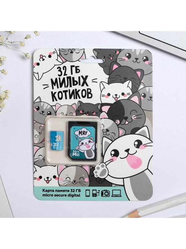 Карта памяти «32 гб милых котиков», 32 Гб