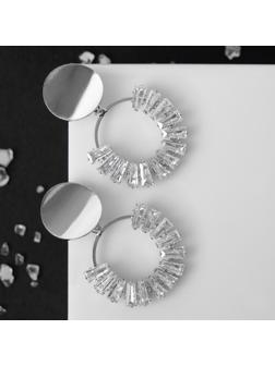 Серьги со стразами 