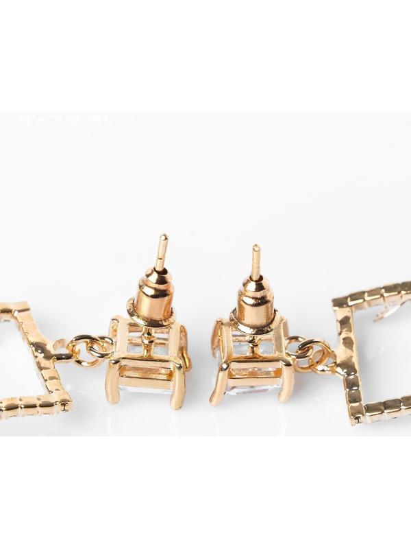 Серьги со стразами 