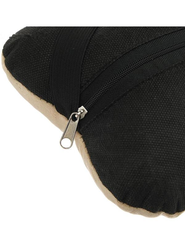 Подушка автомобильная косточка, на подголовник, велюр, бежевый, ромб, 16х24 см