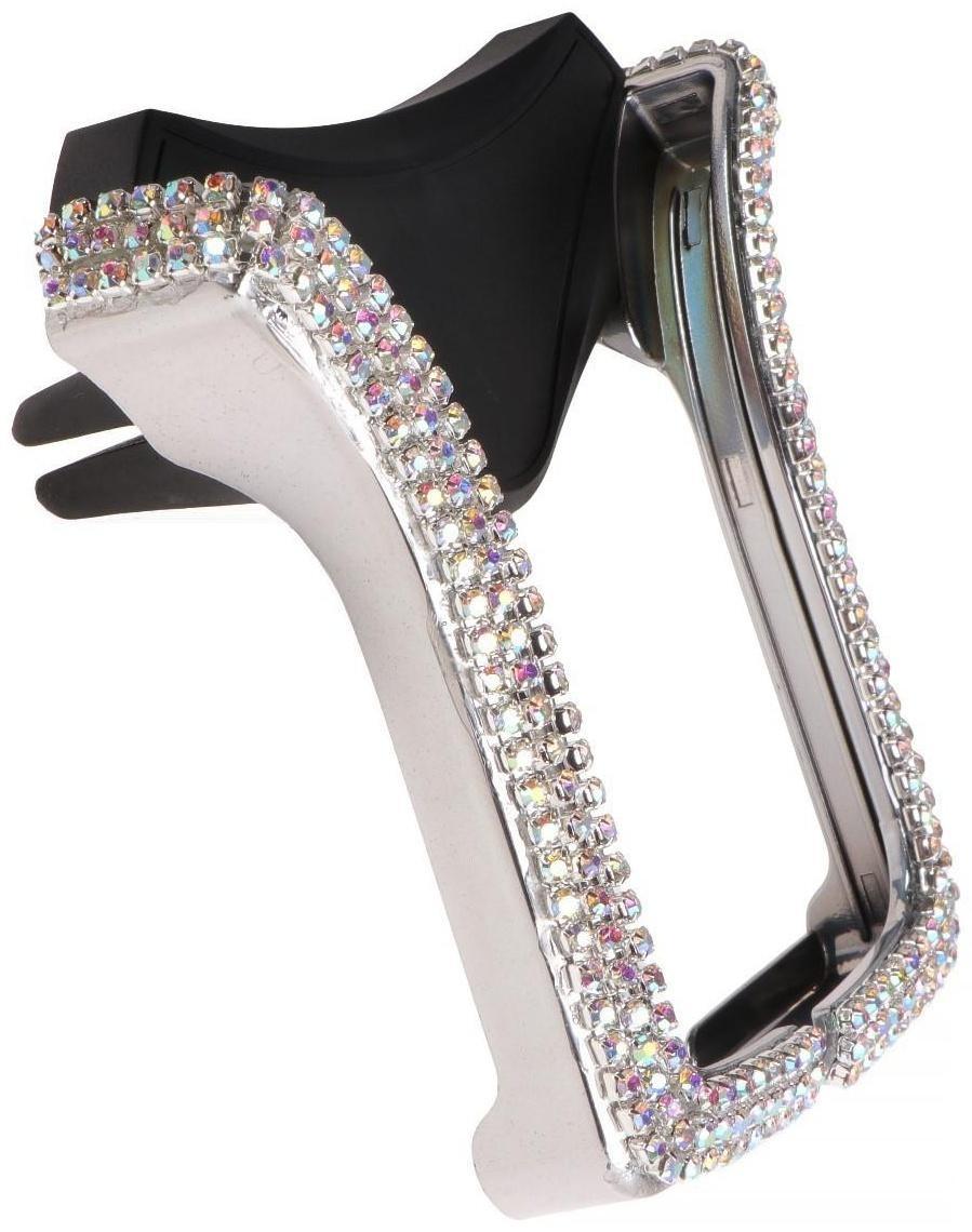 Держатель телефона в дефлектор со стразами