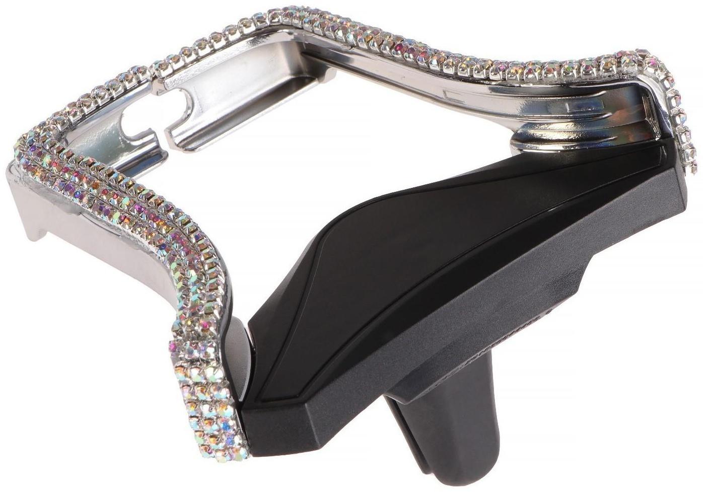 Держатель телефона в дефлектор со стразами