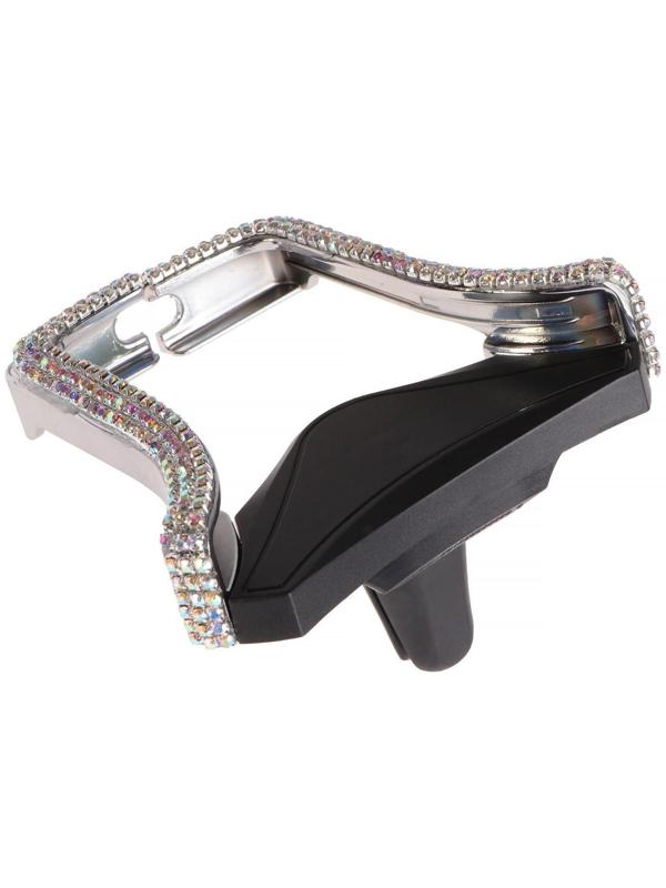 Держатель телефона в дефлектор со стразами