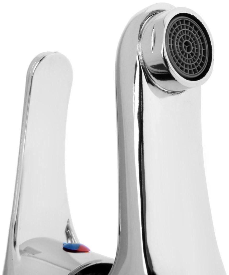 Смеситель для раковины ZEIN Z70350152, картридж керамика 35 мм, с подводкой, хром