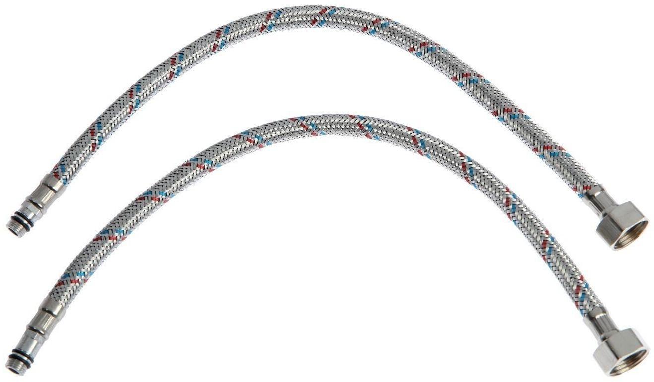 Смеситель для раковины ZEIN Z70350152, картридж керамика 35 мм, с подводкой, хром