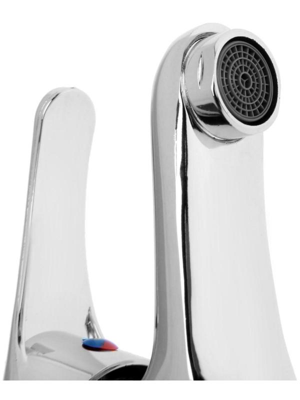 Смеситель для раковины ZEIN Z70350152, картридж керамика 35 мм, с подводкой, хром