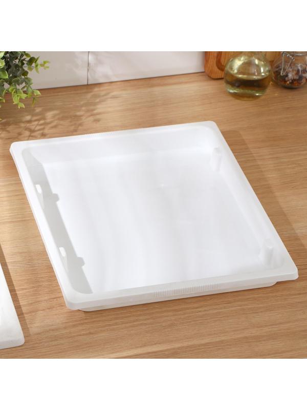 Поднос для заморозки 36×31×3,5 см, цвет белый