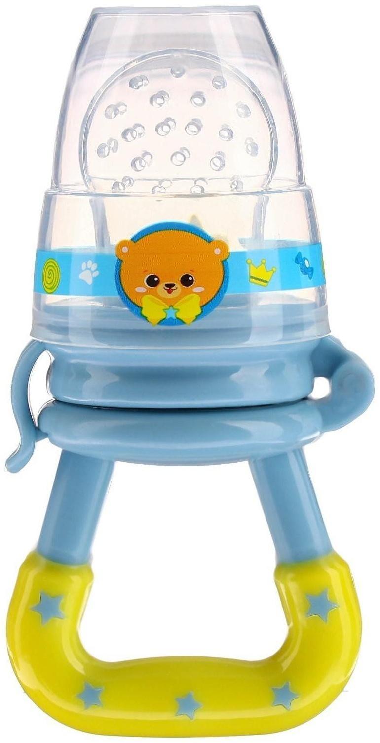 Ниблер для прикорма с силиконовой сеточкой «Мишка принц»