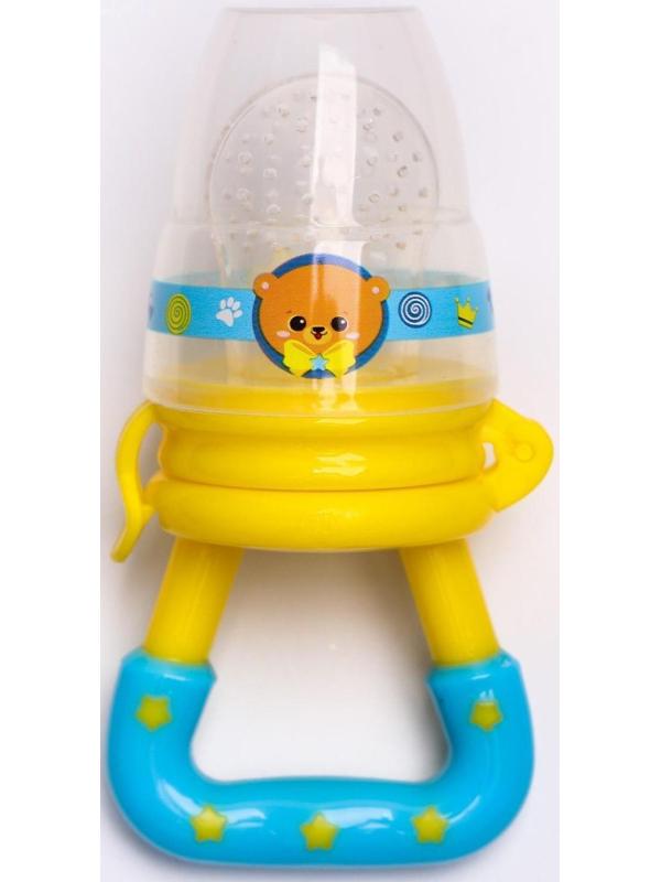 Ниблер для прикорма с силиконовой сеточкой «Мишка принц»