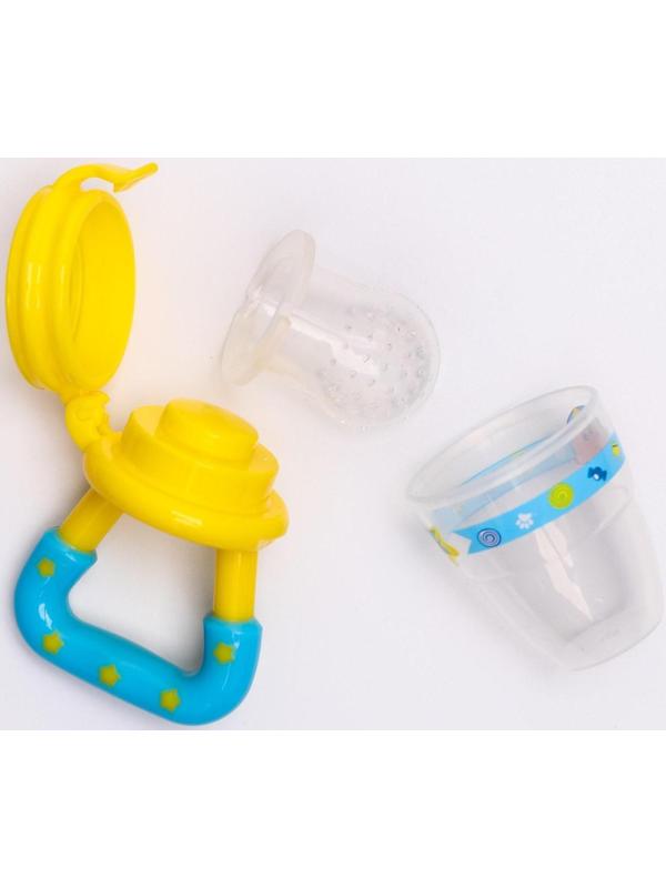 Ниблер для прикорма с силиконовой сеточкой «Мишка принц»