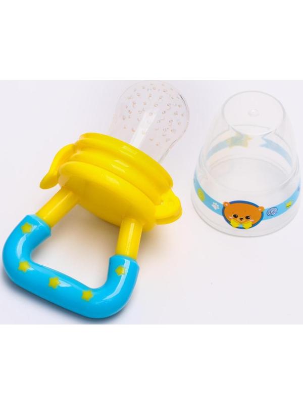 Ниблер для прикорма с силиконовой сеточкой «Мишка принц»