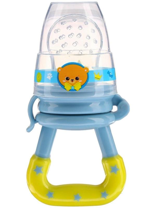 Ниблер для прикорма с силиконовой сеточкой «Мишка принц»