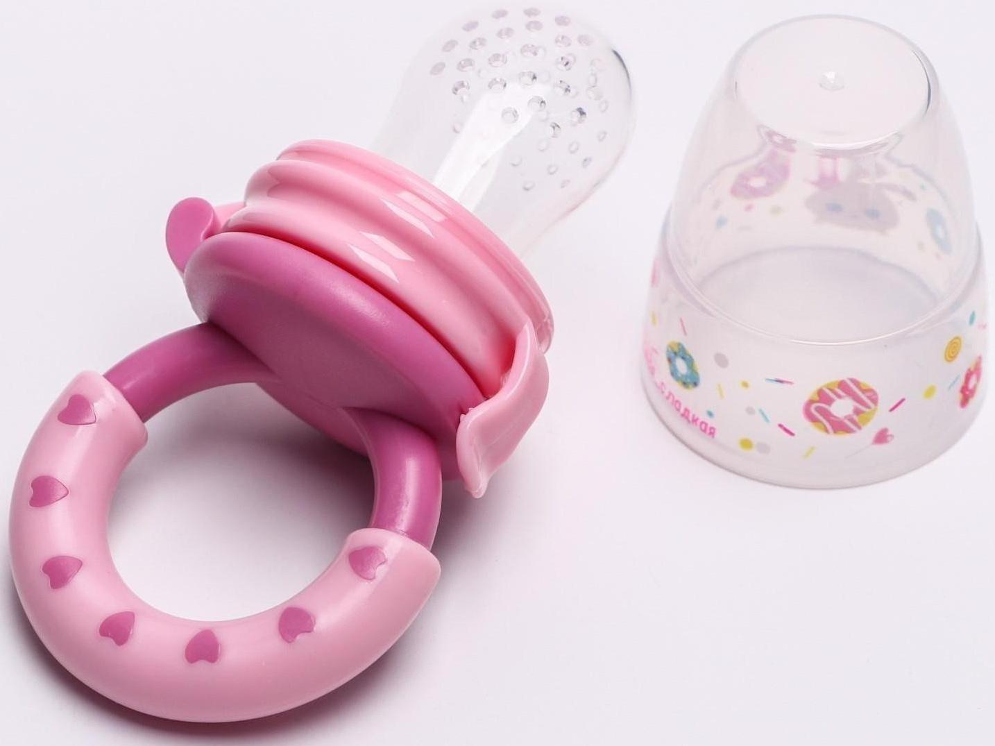 Ниблер для прикорма с силиконовой сеточкой «Зайка Полли»