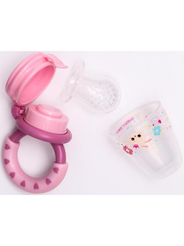 Ниблер для прикорма с силиконовой сеточкой «Зайка Полли»