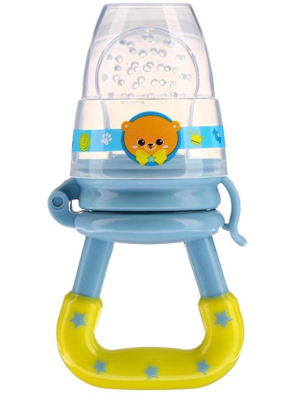 Ниблер для прикорма «Мишка принц» в наборе с силиконовыми сеточками 2шт