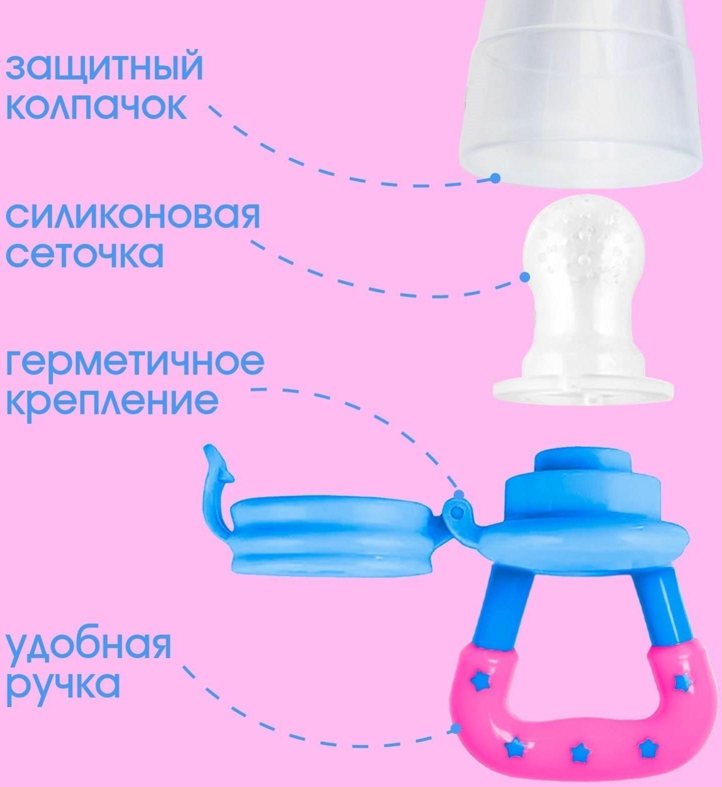 Ниблер для прикорма «ТРЕНД. Которусалка» в наборе с силиконовыми сеточками 2шт