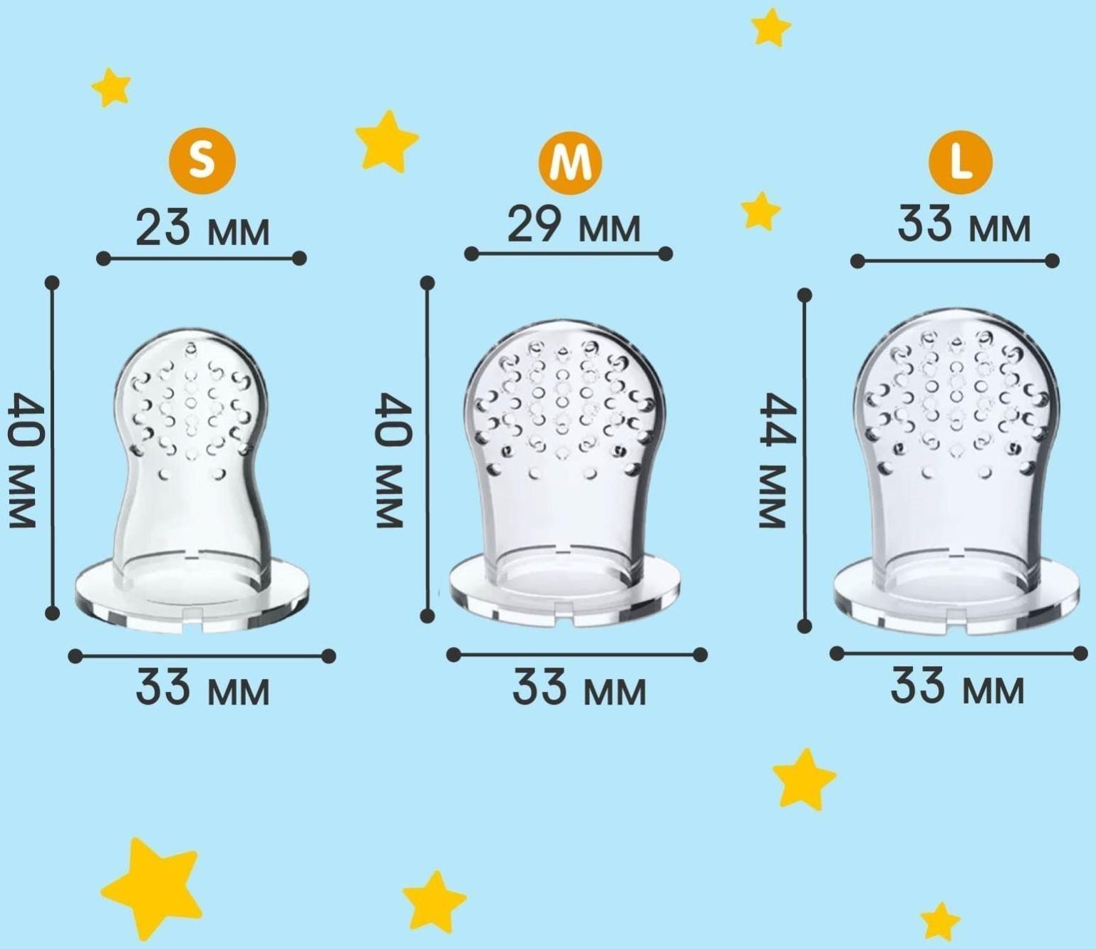 Ниблер для прикорма «ТРЕНД. Пингвин» в наборе с силиконовыми сеточками 2шт