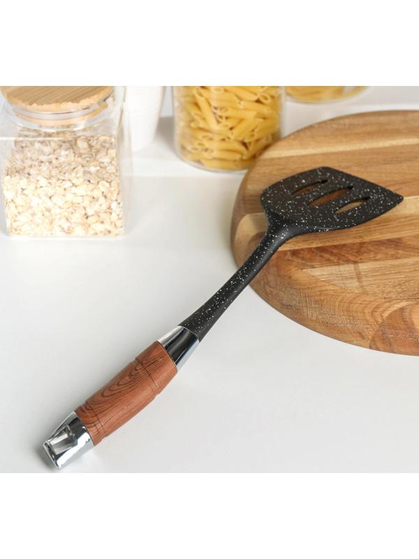 Лопатка с прорезями Доляна «Древо», 35 см