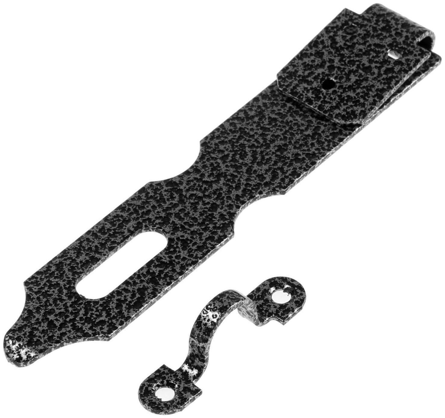 Накладка дверная ТУНДРА НДА, 180 мм, покрытие полимер, цвет серебро, 1 шт.