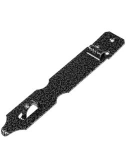 Накладка дверная ТУНДРА НДА, 180 мм, покрытие полимер, цвет серебро, 1 шт.