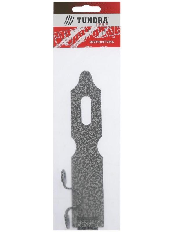 Накладка дверная ТУНДРА НДА, 180 мм, покрытие полимер, цвет серебро, 1 шт.