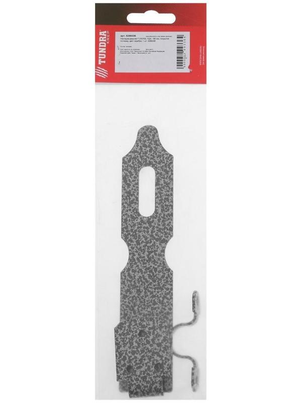 Накладка дверная ТУНДРА НДА, 180 мм, покрытие полимер, цвет серебро, 1 шт.