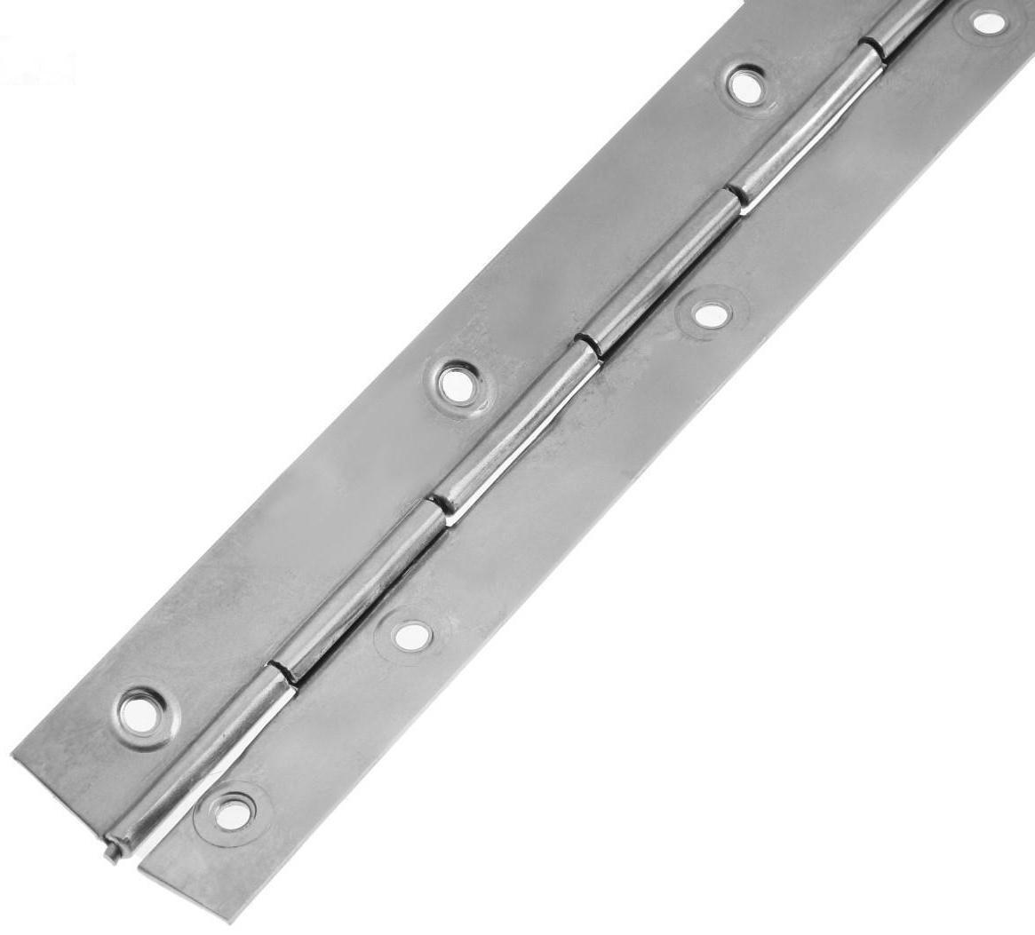 Петля рояльная ТУНДРА, 750 мм, без покрытия, 1 шт.