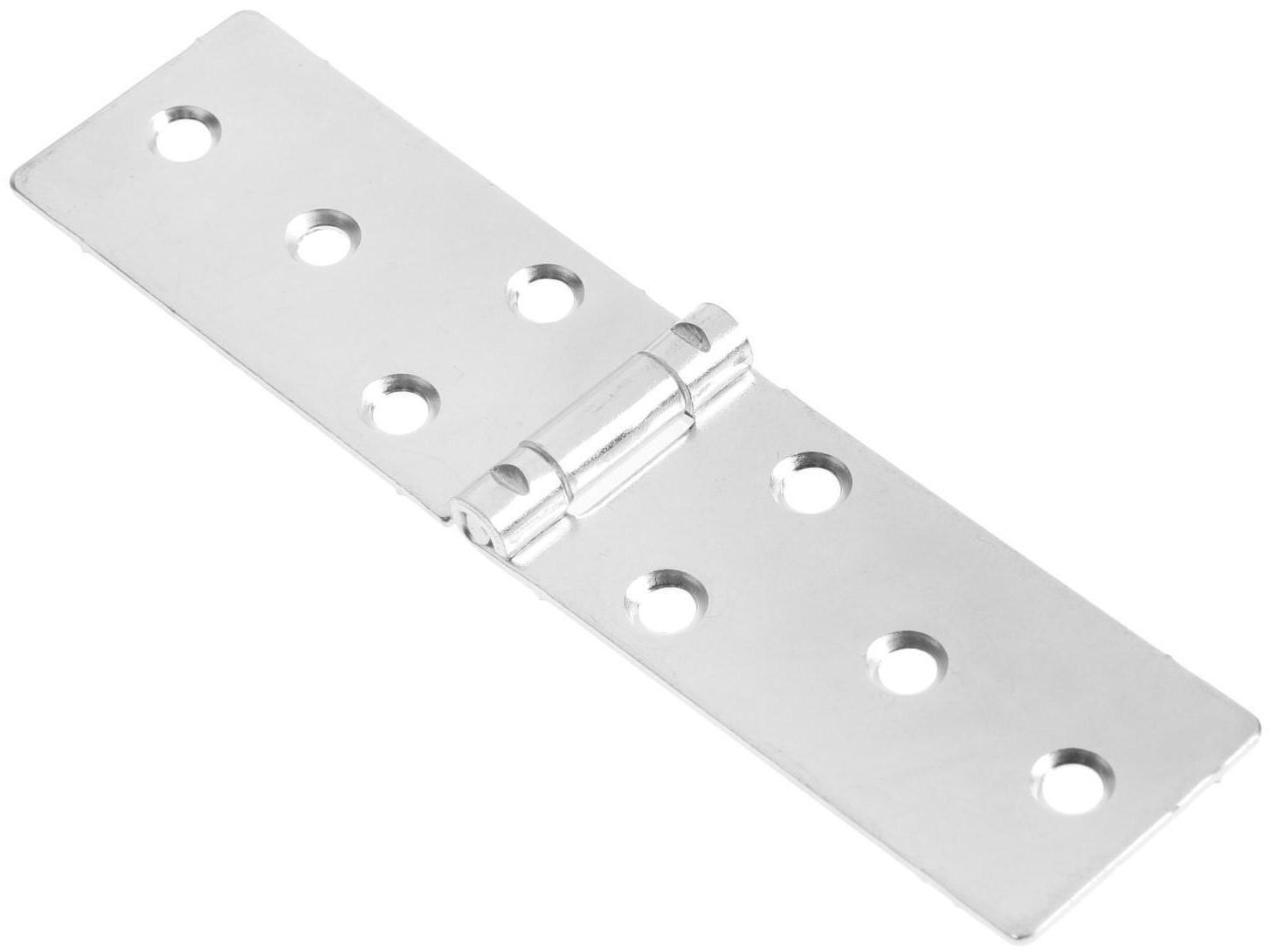 Петля карточная ТУНДРА, 140х34 мм, покрытие цинк, 1 шт.