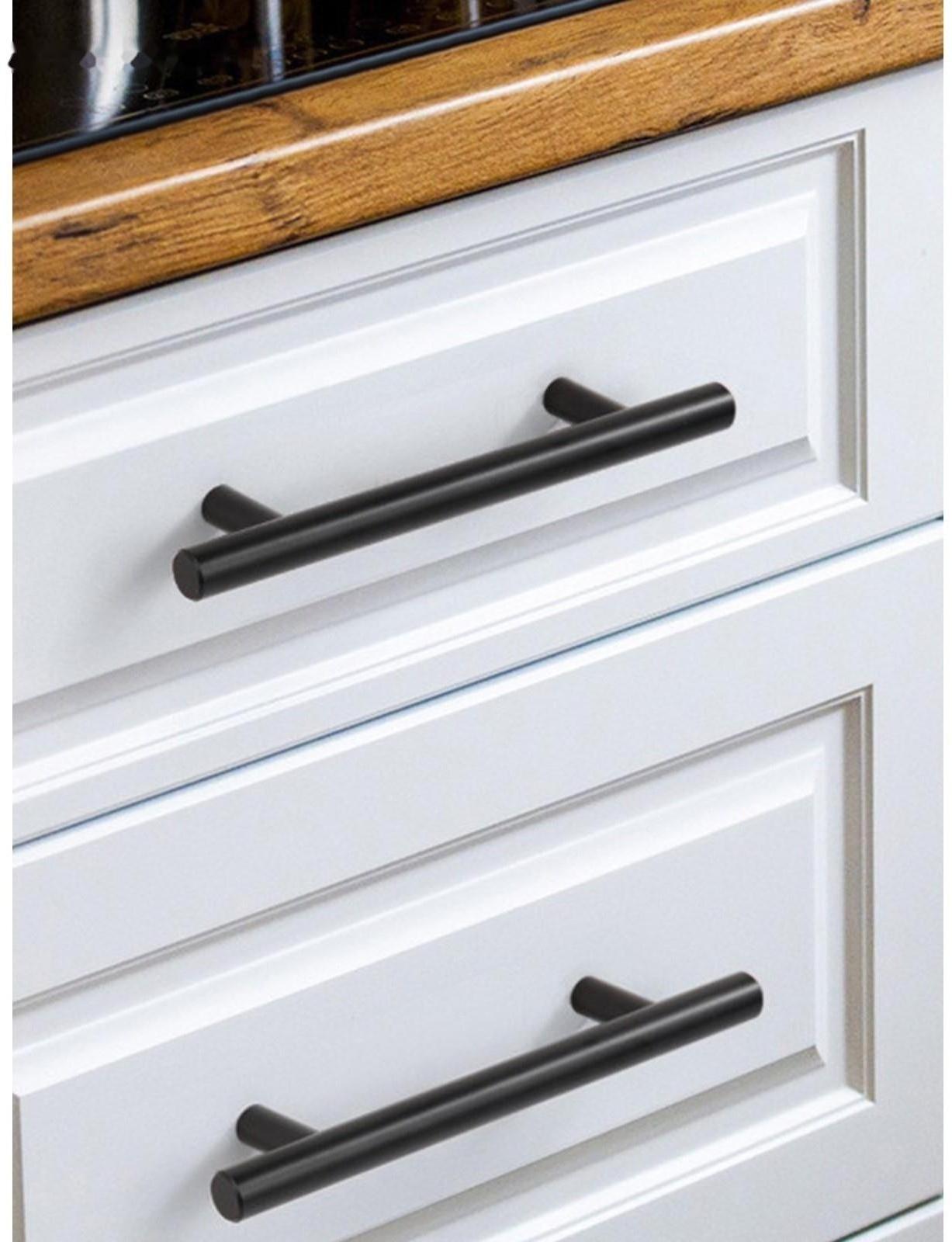 Ручка рейлинг, нерж. сталь, d=12 мм, м/о 160 мм, цвет черный