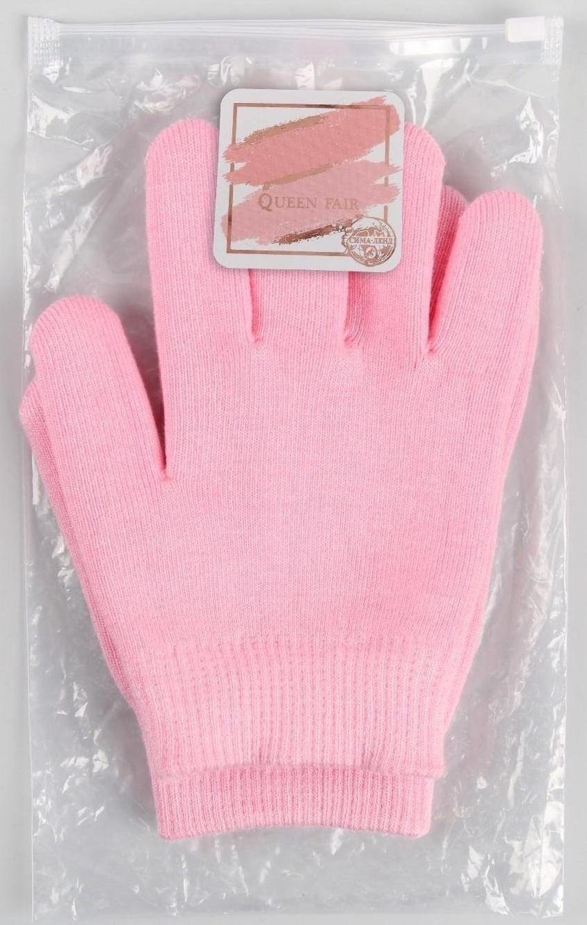 Перчатки гелевые, увлажняющие, one size, цвет розовый