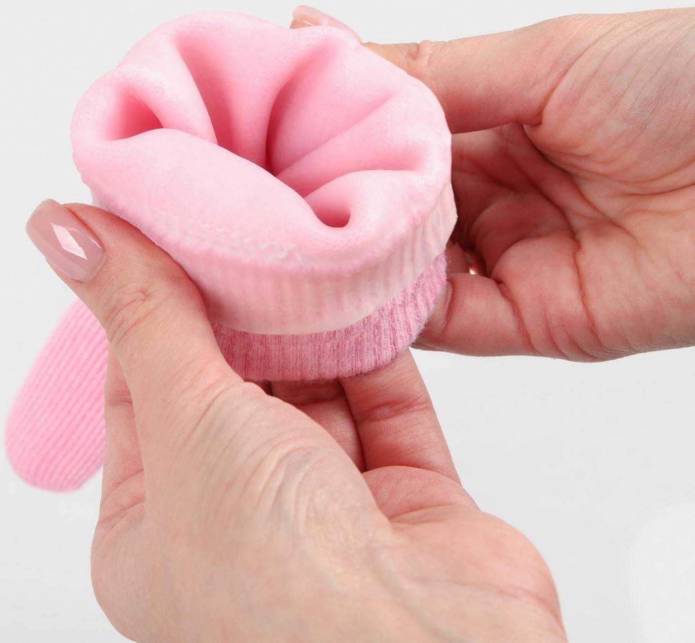 Перчатки гелевые, увлажняющие, one size, цвет розовый