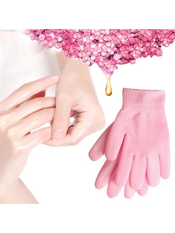 Перчатки гелевые, увлажняющие, one size, цвет розовый