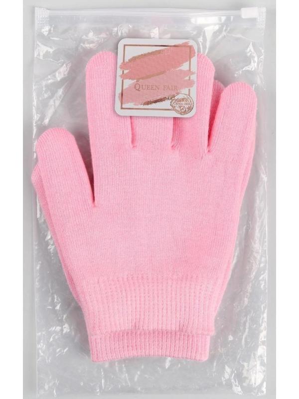 Перчатки гелевые, увлажняющие, one size, цвет розовый