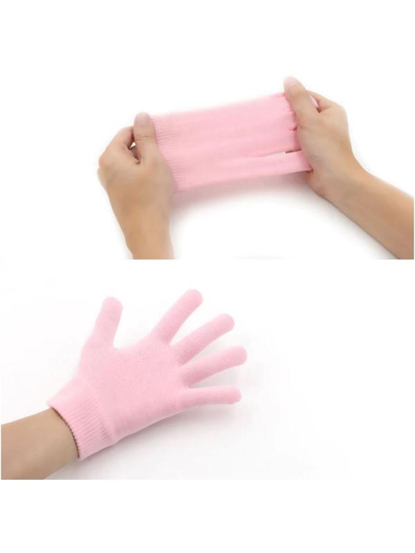 Перчатки гелевые, увлажняющие, one size, цвет розовый