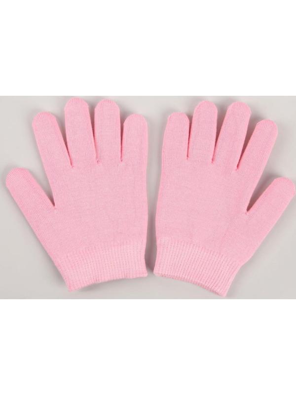 Перчатки гелевые, увлажняющие, one size, цвет розовый