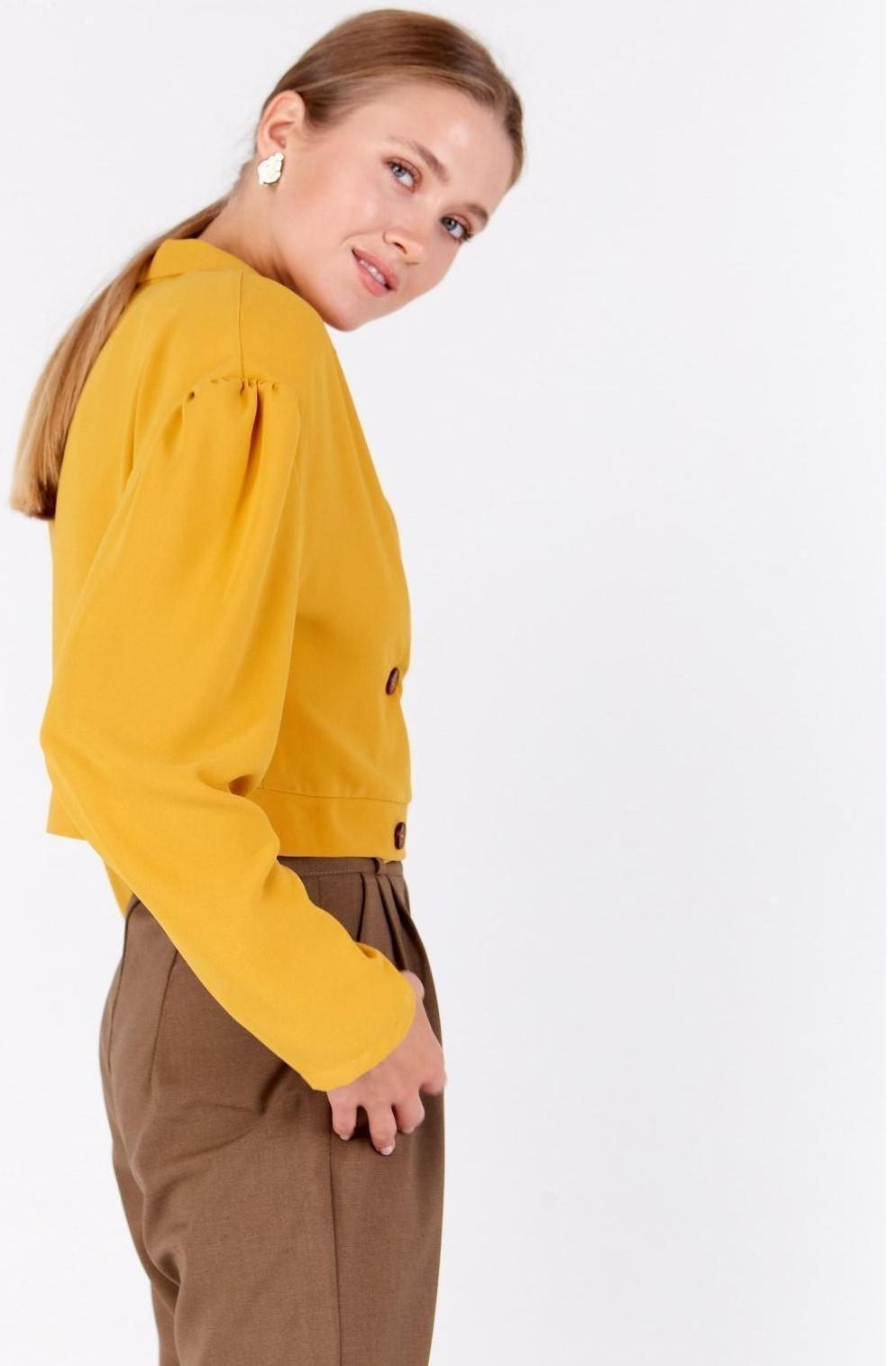 Жакет женский MINAKU: Green trend цвет горчичный, р-р 46